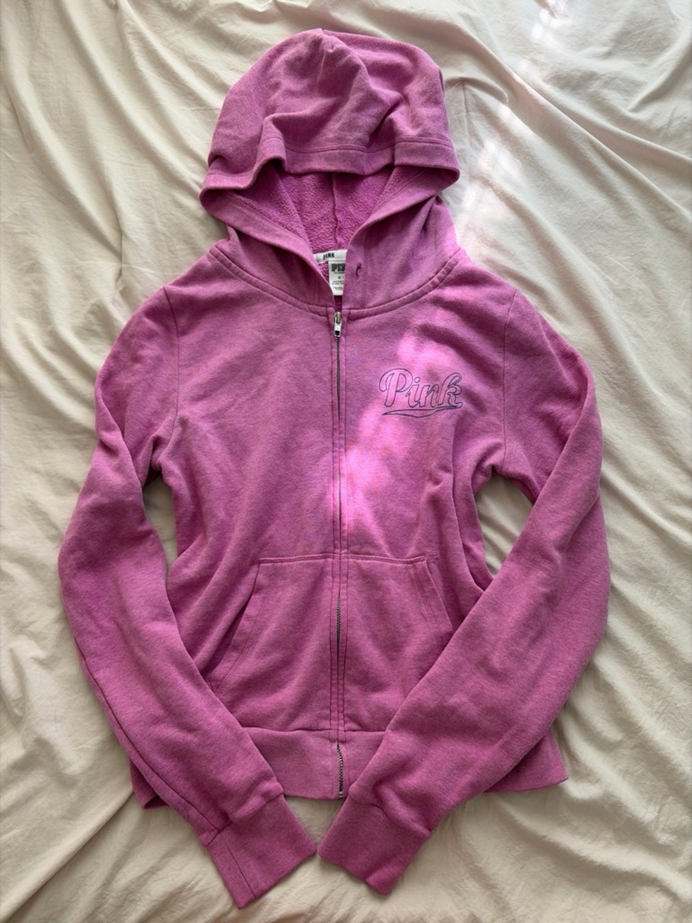 Victoria's Secret PINK Girls' Hooded Zip Jacket - Pink